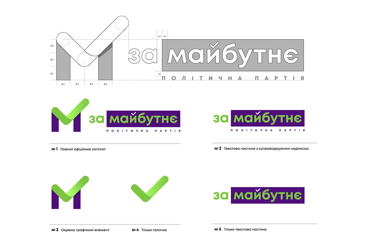 Разработка логотипа партии За майбутне